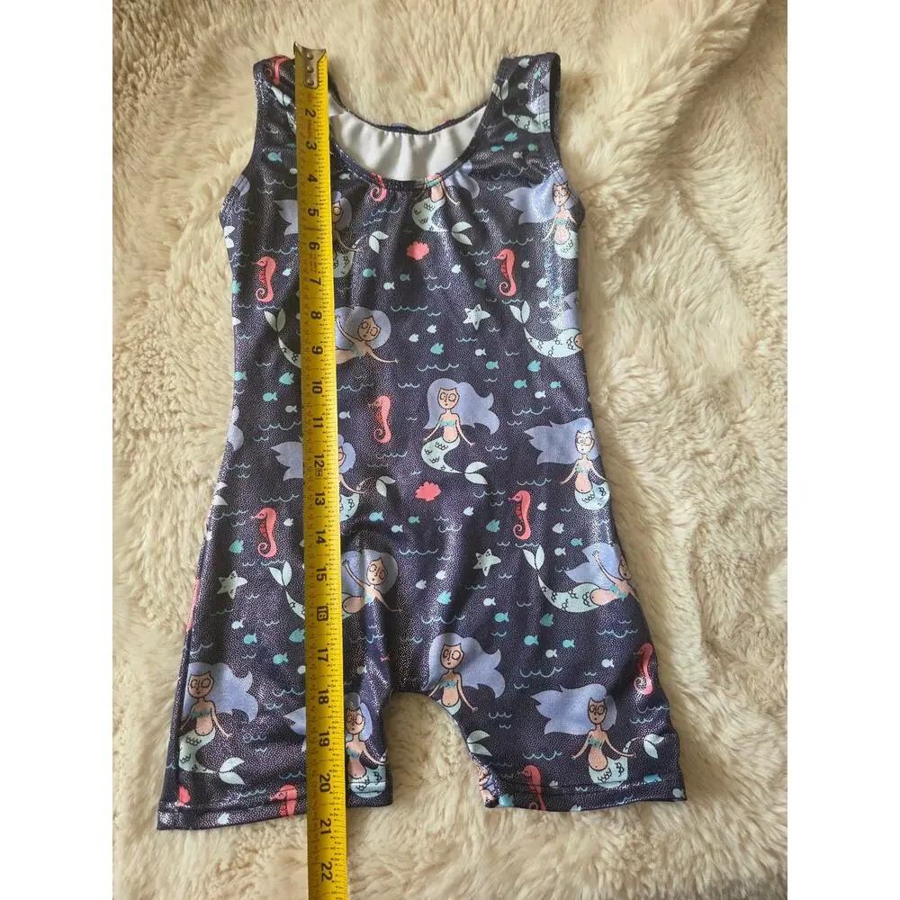 Mermaid Ocean theme Biketard Leotard Gymnastics Dance 130